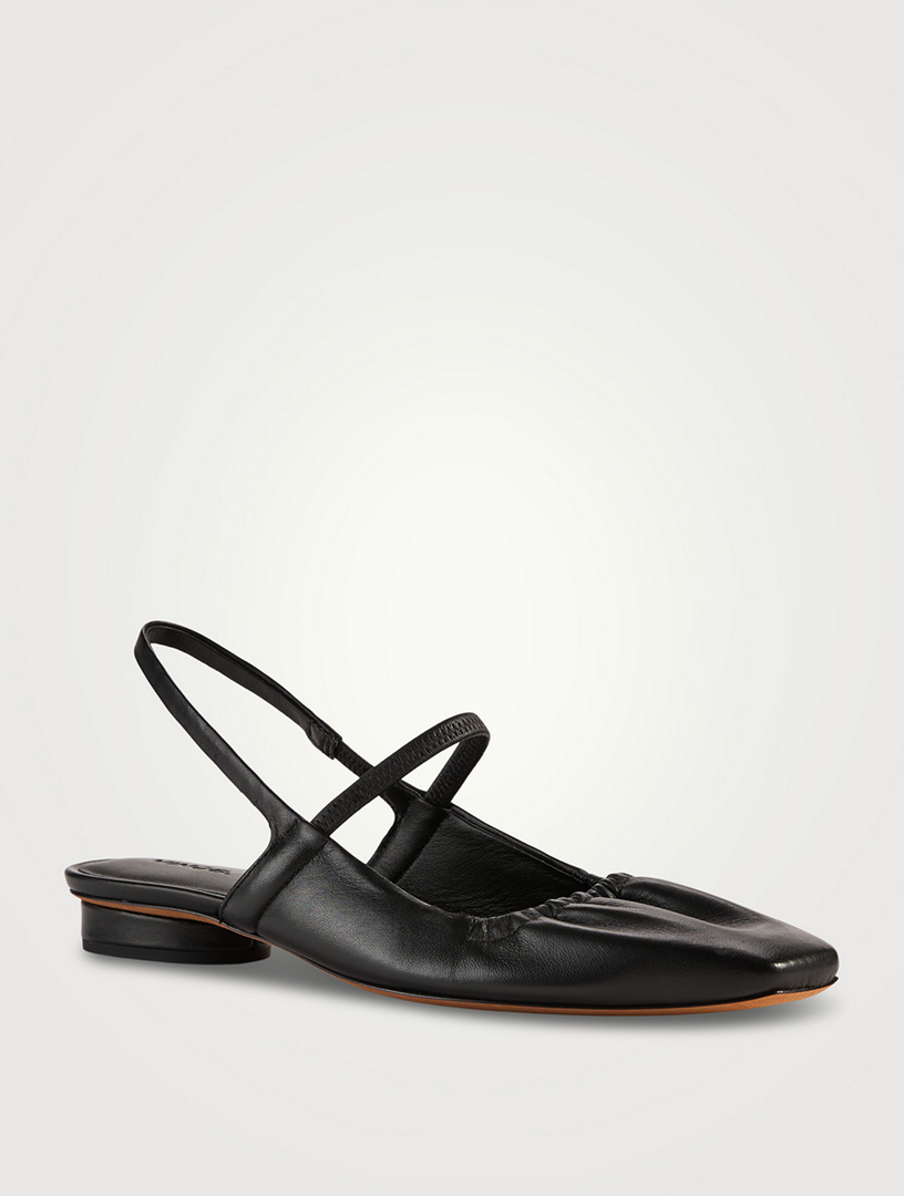 Venice Leather Slingback Flats