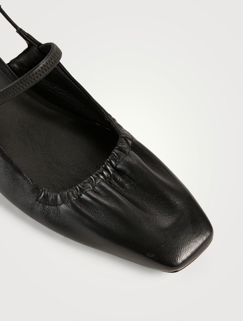 Venice Leather Slingback Flats