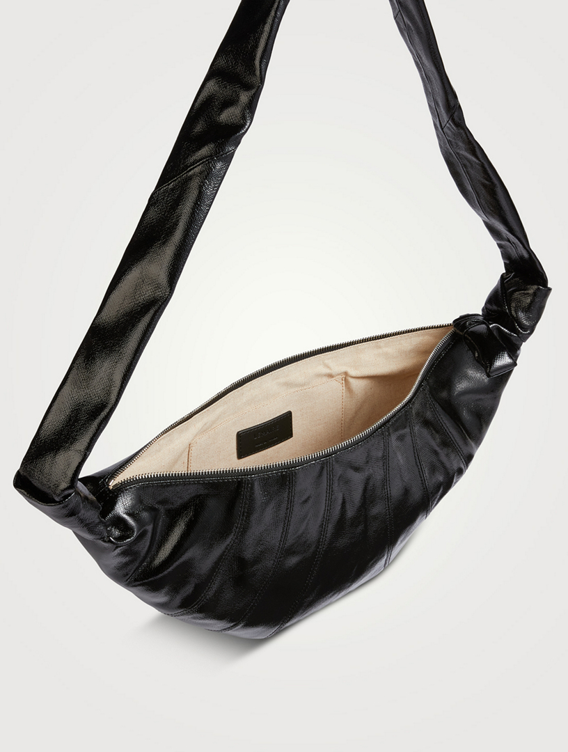 バッグ LEMAIRE MEDIUM CROISSANT COATED COTTON LEMAIRE Medium Croissant Coated Cotton Shoulder Bag | Holt