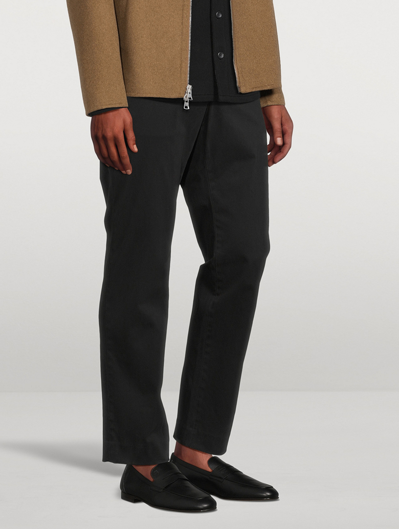 Deconstructed Leather Loafers