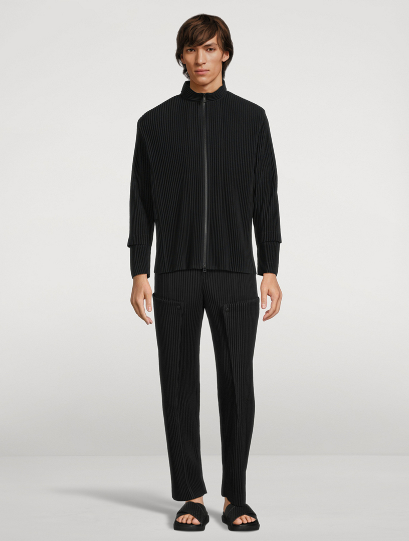 HOMME PLISSE CARGO セットアップ　ブラック Homme Plissé Issey Miyake Cargo ジャケット | ブラック