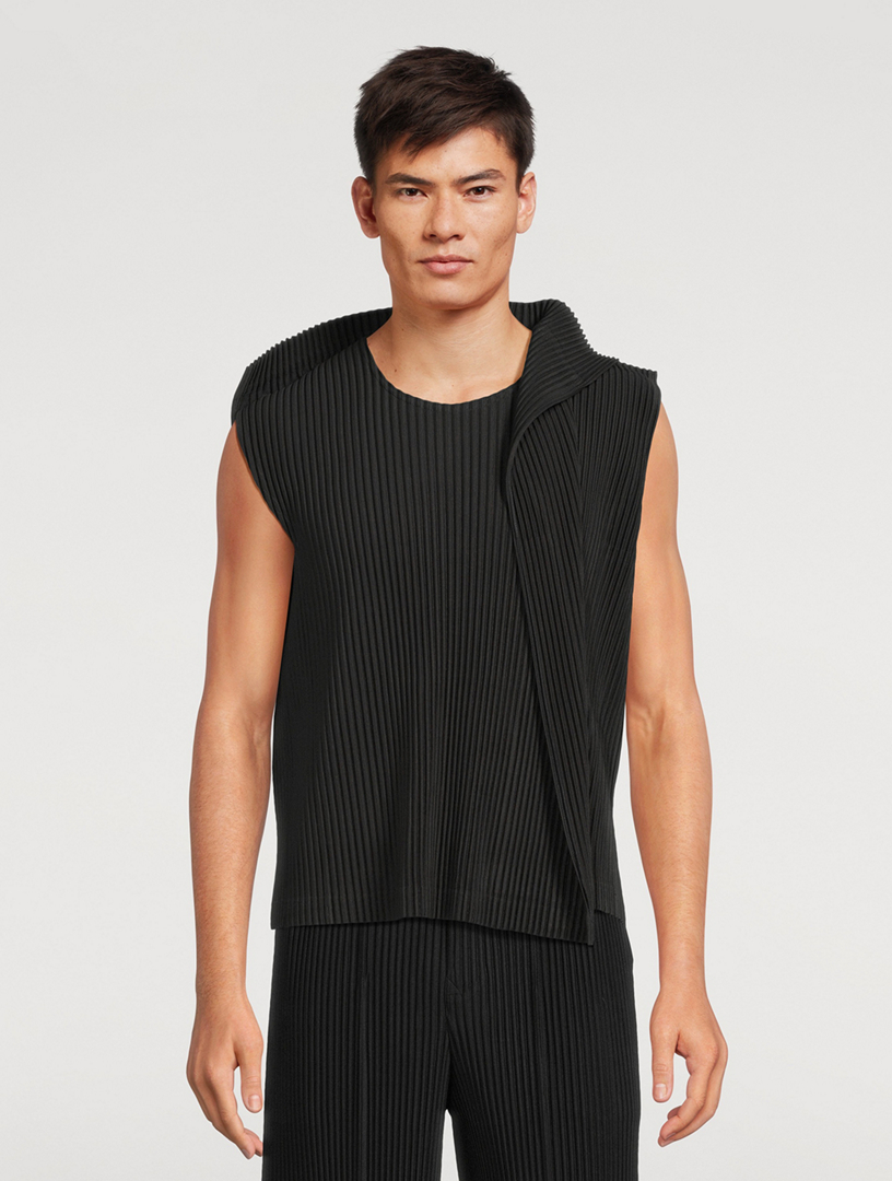 トップス HOMMEPLISSE ISSEYMIYAKE Rectangle HOMME PLISSÉ ISSEY MIYAKE Rectangle Sleeveless T-Shirt