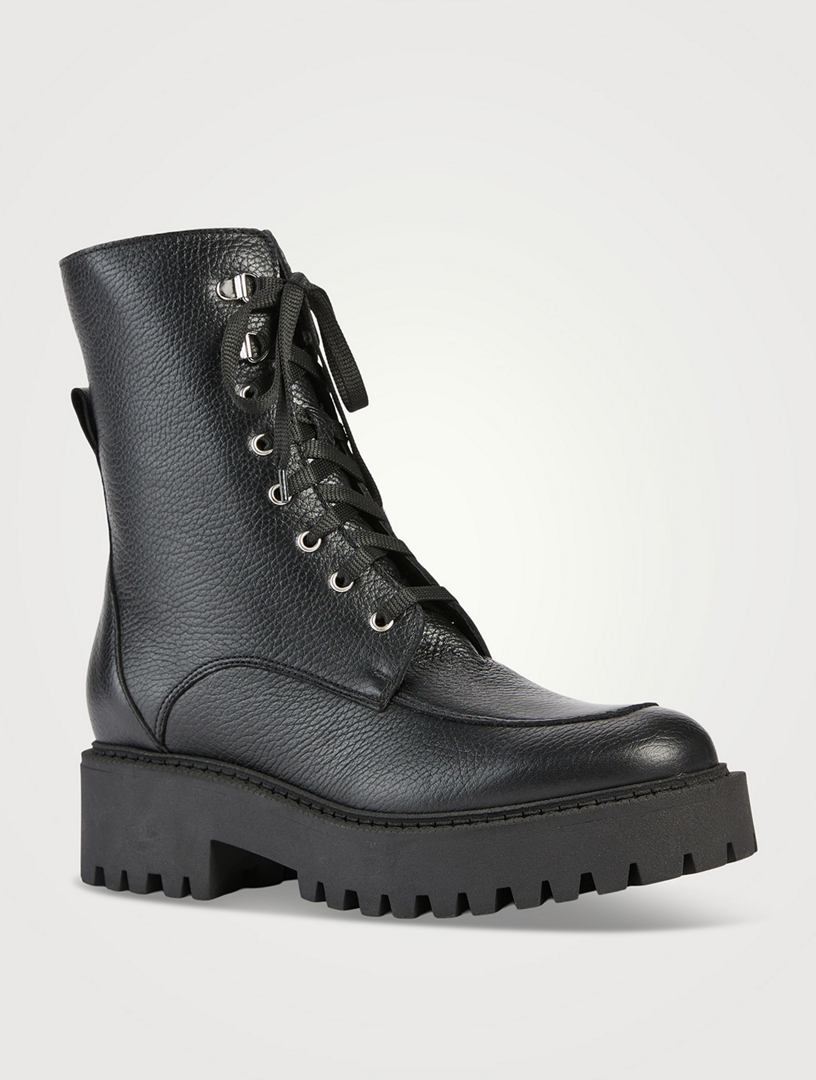 Nila Leather Combat Boots