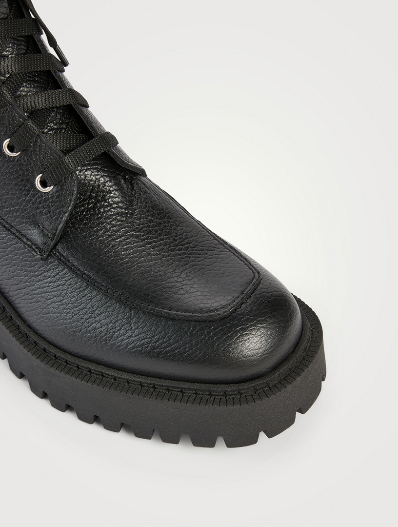 Nila Leather Combat Boots