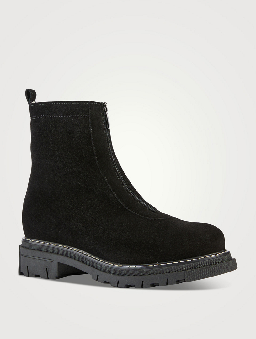 LA CANADIENNE Deon Shearling Lined Suede Ankle Boots Holt Renfrew