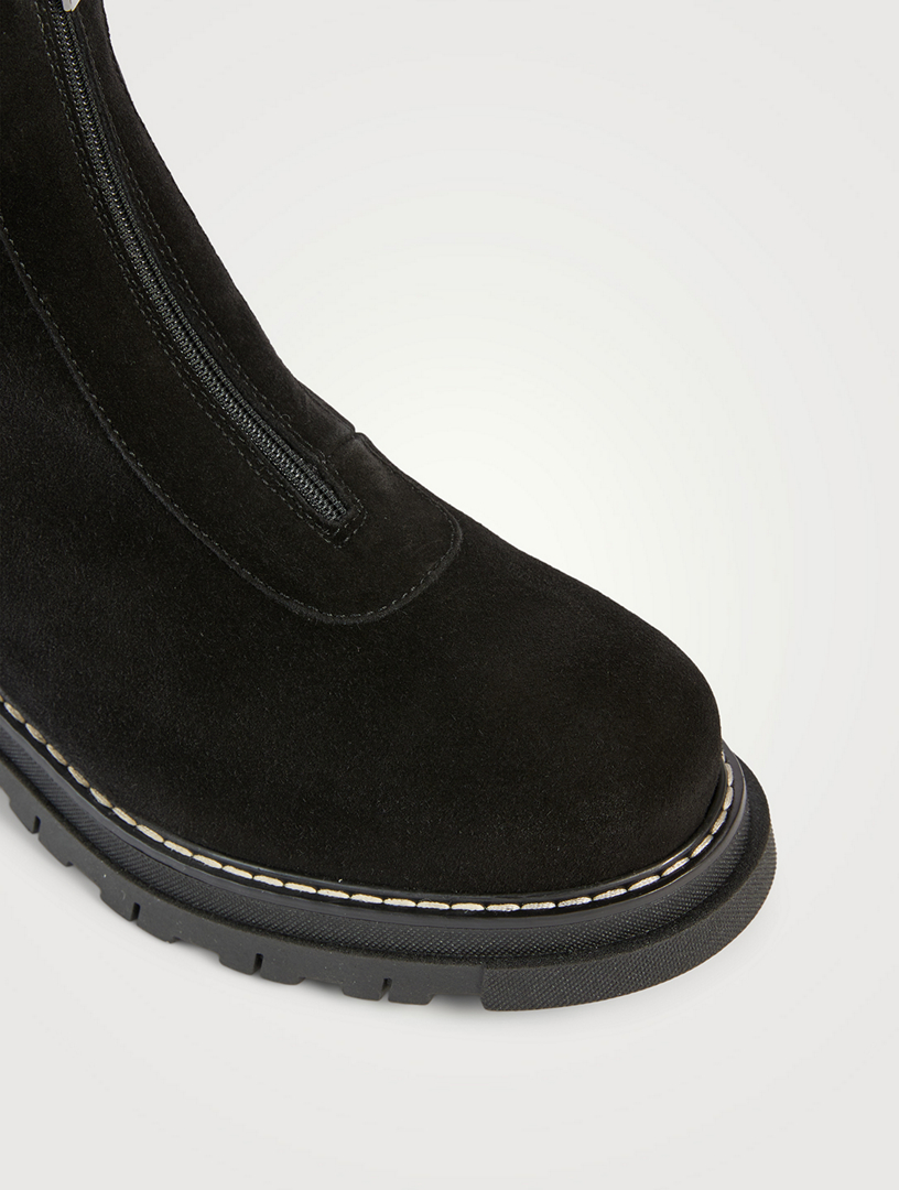 Deon Shearling-Lined Suede Ankle Boots
