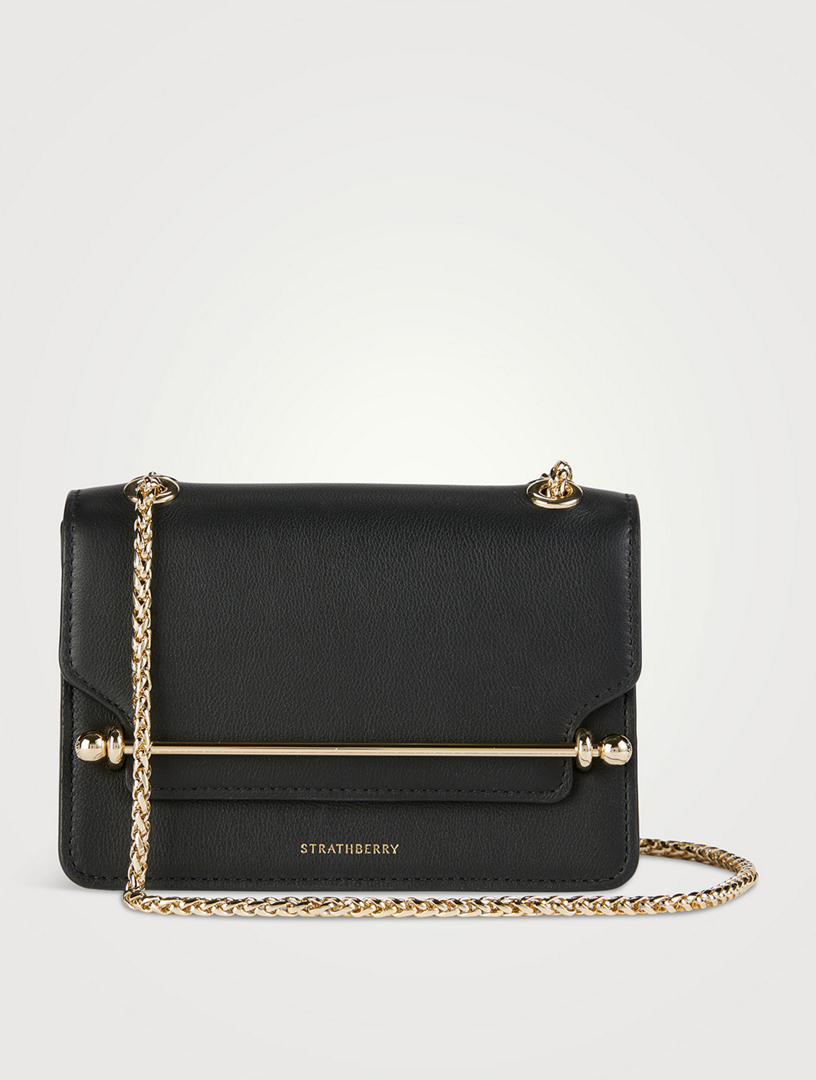 Mini East/West Leather Shoulder Bag