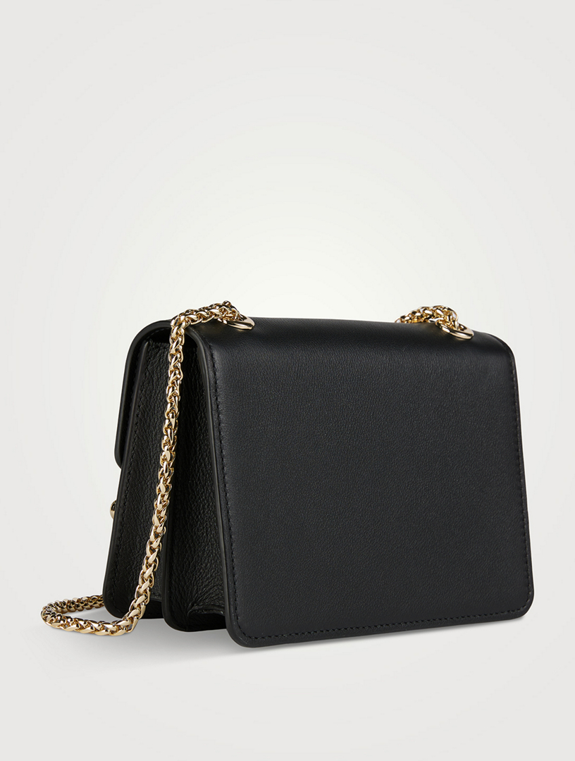 Mini East/West Leather Shoulder Bag