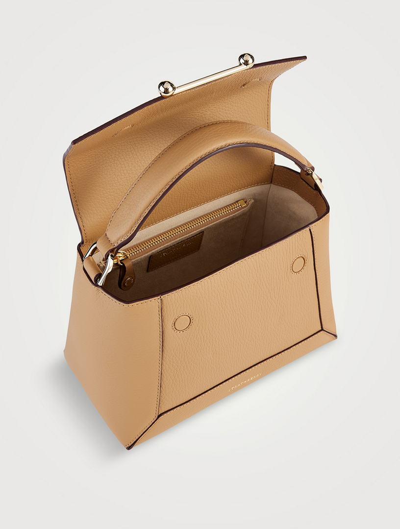 Mosaic Leather Top Handle Bag