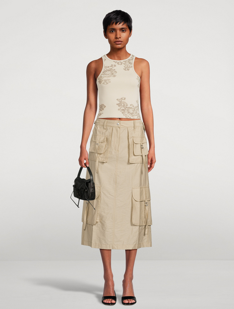 ワンピース ACNE STUDIOS Women Mid Skirts FNWNDRES001113A20643 CYI green ワンピース ACNE STUDIOS Women Mid Skirts