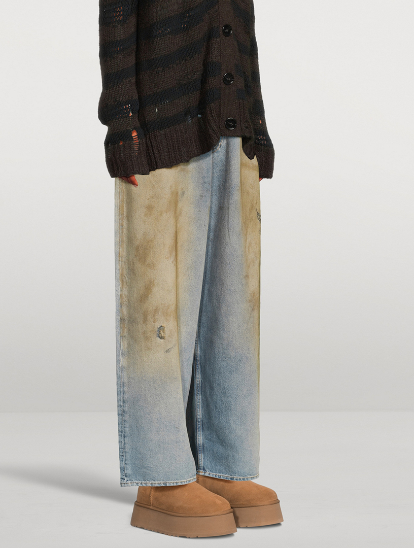 Classic Mini Dipper Sheepskin Platform Boots