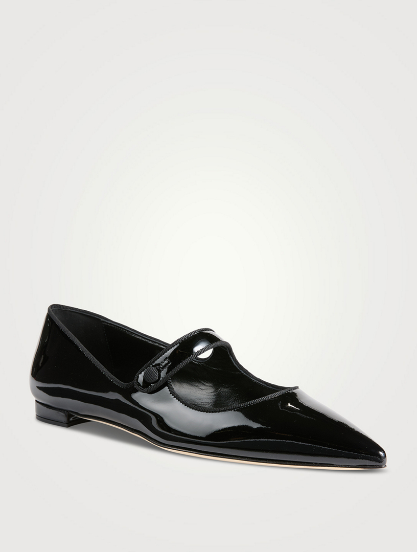 Campariflat Patent Leather Mary Jane Ballerinas