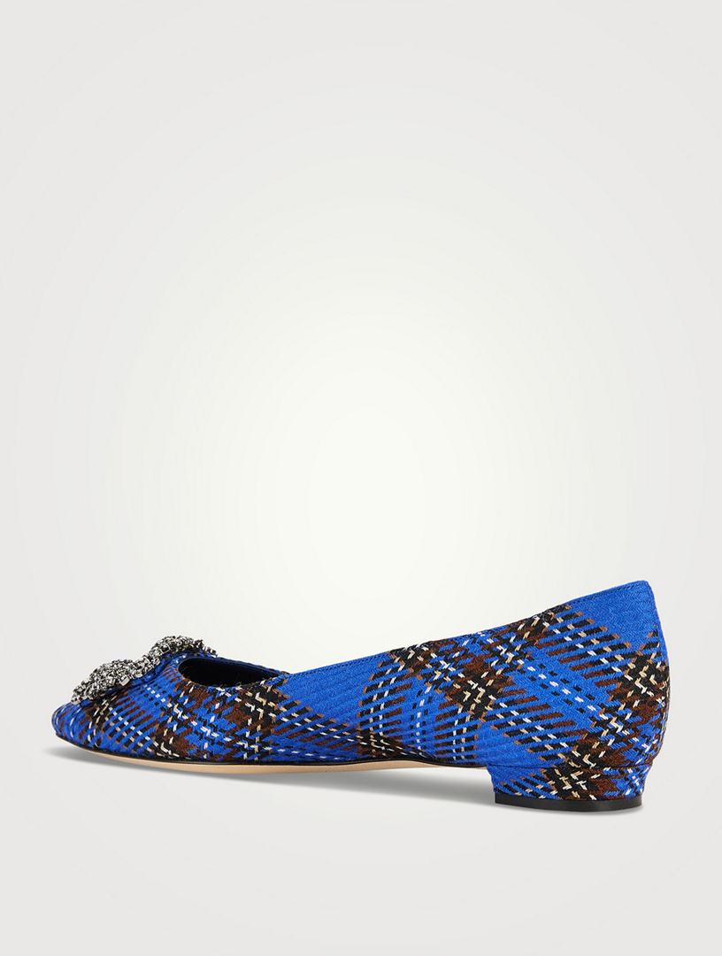 Hangisiflat Wool Tartan Ballet Flats