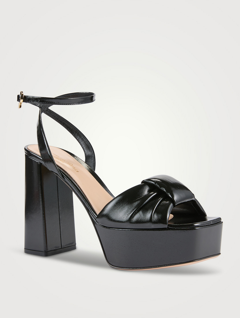 Paradì Patent Leather Platform Sandals