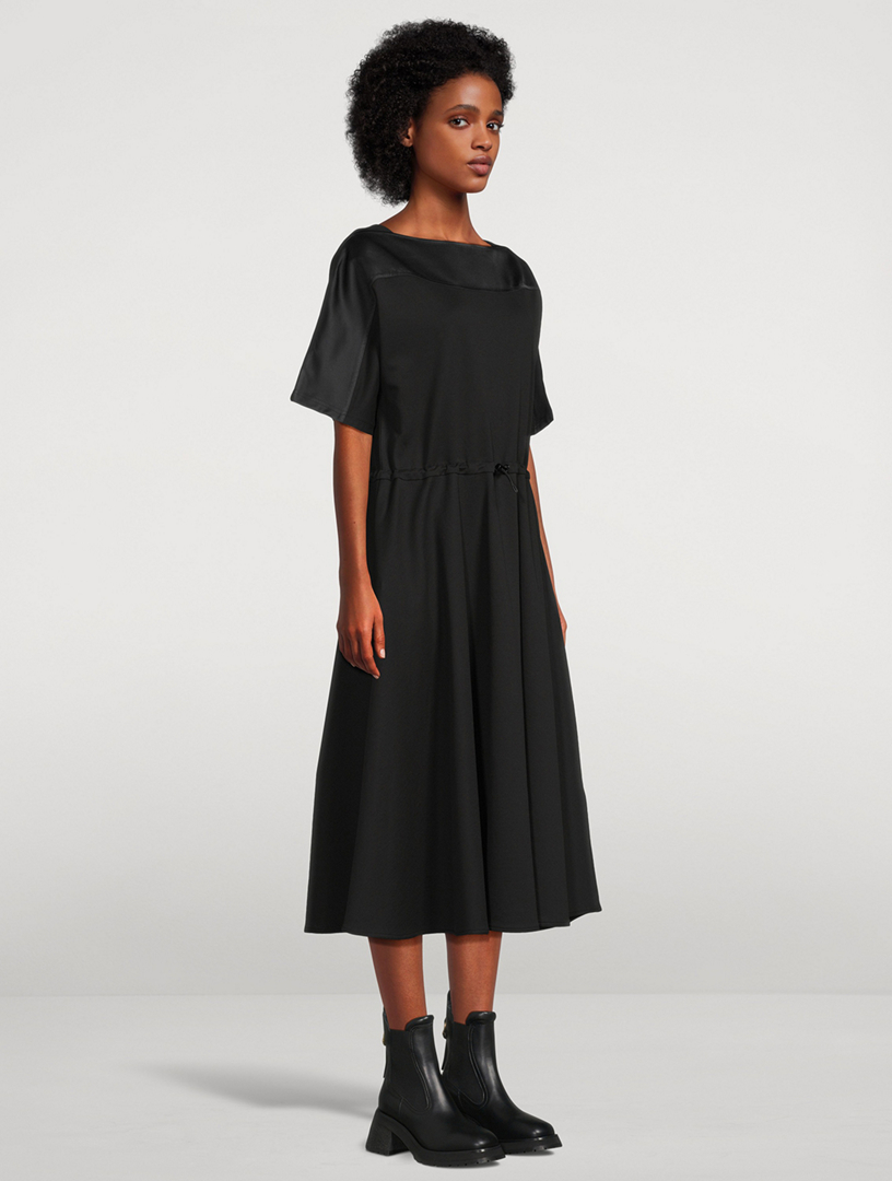 Drawstring Midi Dress