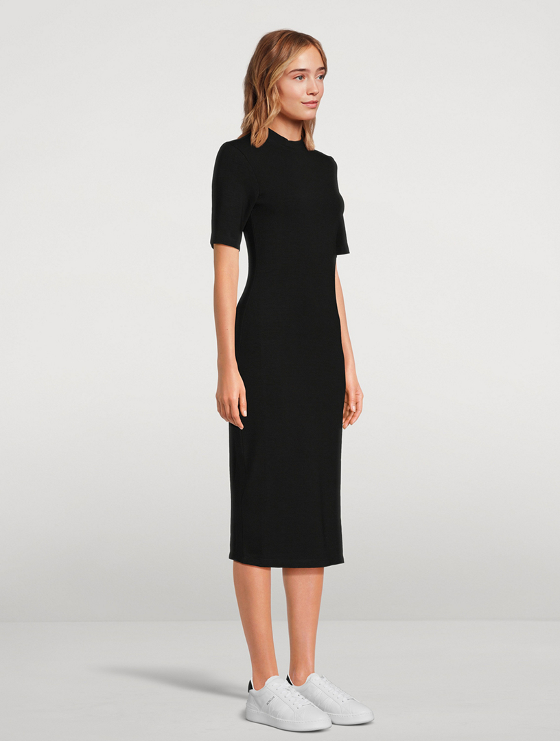 MONCLER Short Sleeve Midi Dress Holt Renfrew