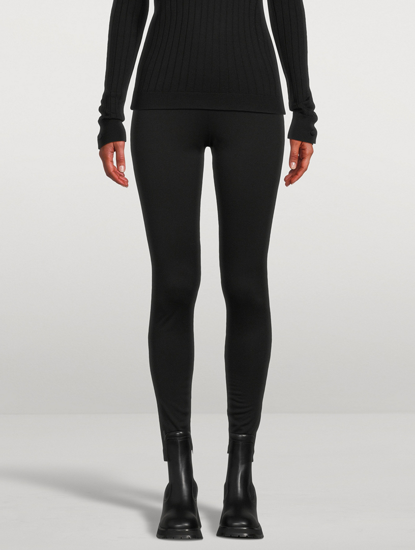 ★【Moncler Grenoble】Leggings in jersey★レギンスパンツ Black Printed stretch-jersey leggings | MONCLER GRENOBLE