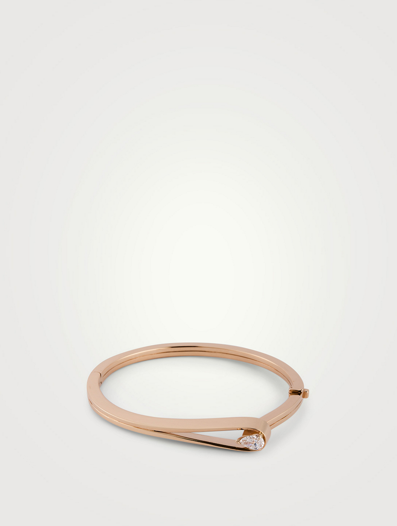 Serti Inversé Rose Gold Bracelet With Diamond