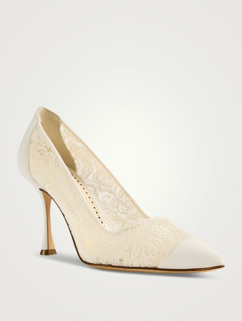 Sololaria Lace Pumps