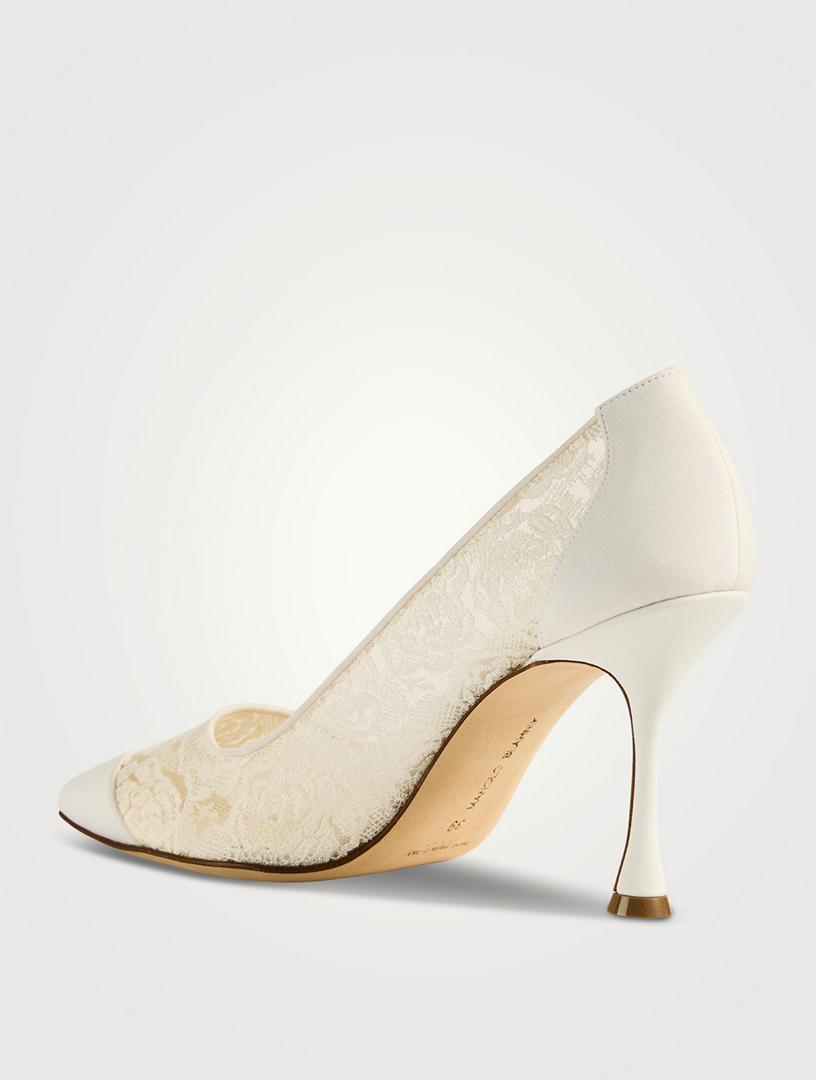 Sololaria Lace Pumps