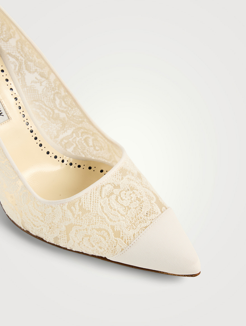Sololaria Lace Pumps