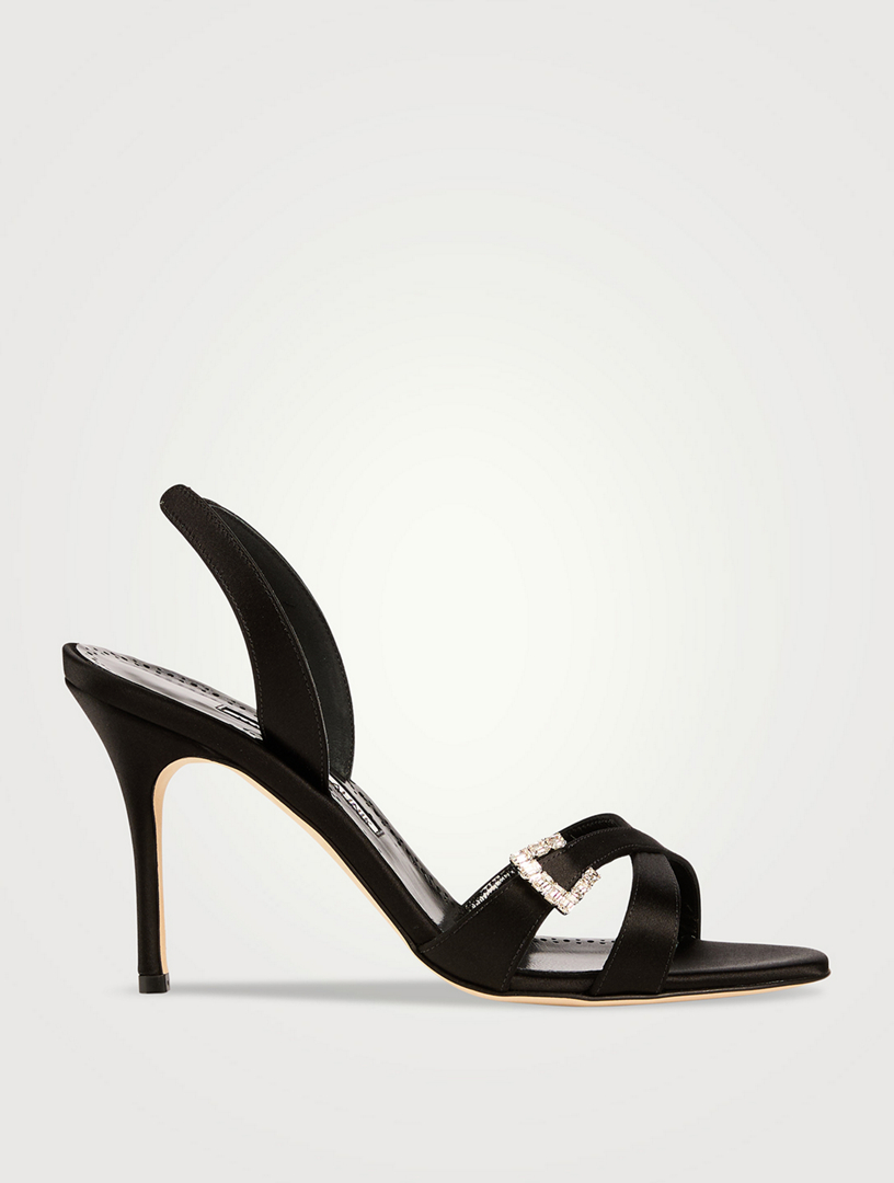 Ramisli Satin Slingback Sandals