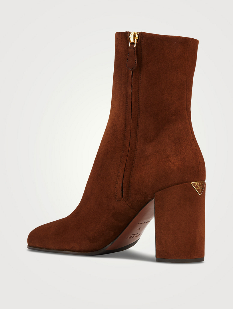 PRADA Suede Ankle Boots Holt Renfrew