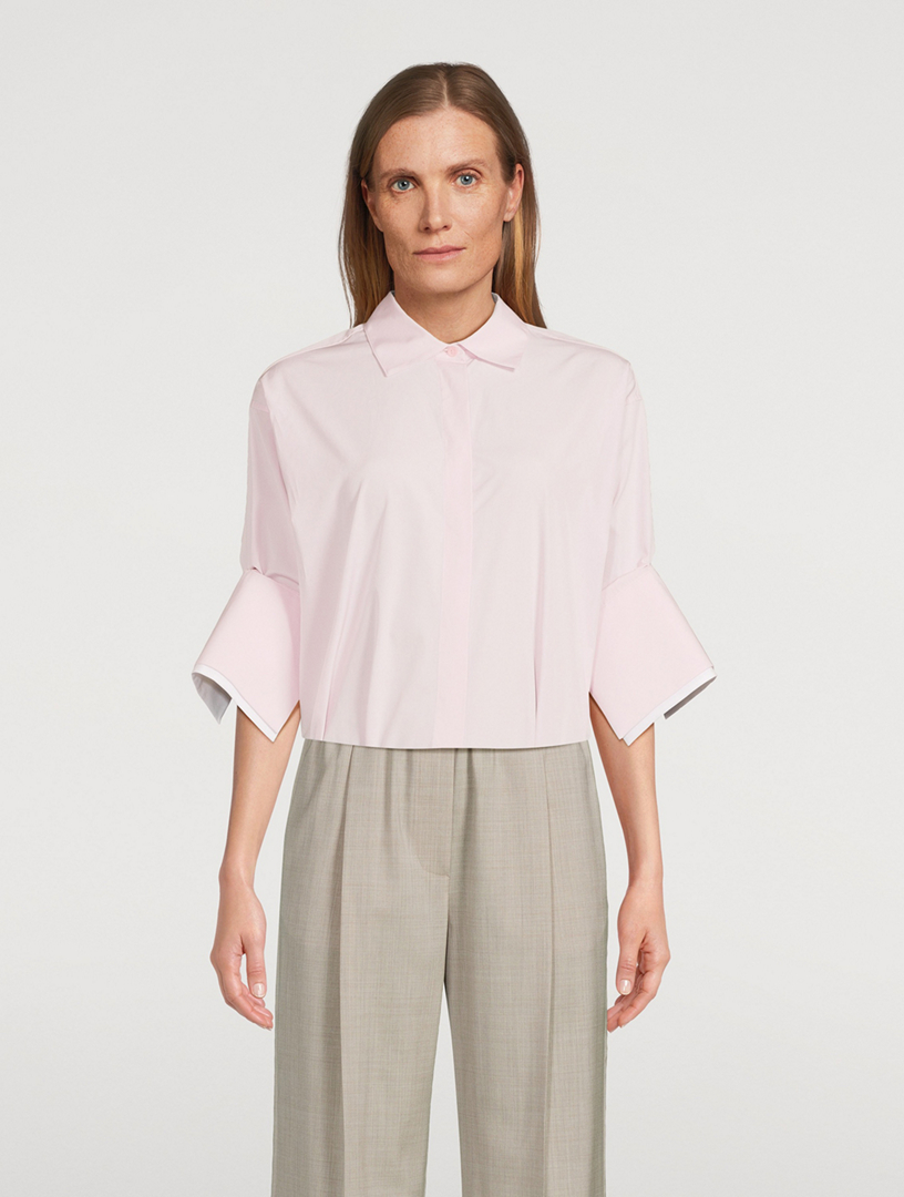 Turn-Up Poplin Shirt