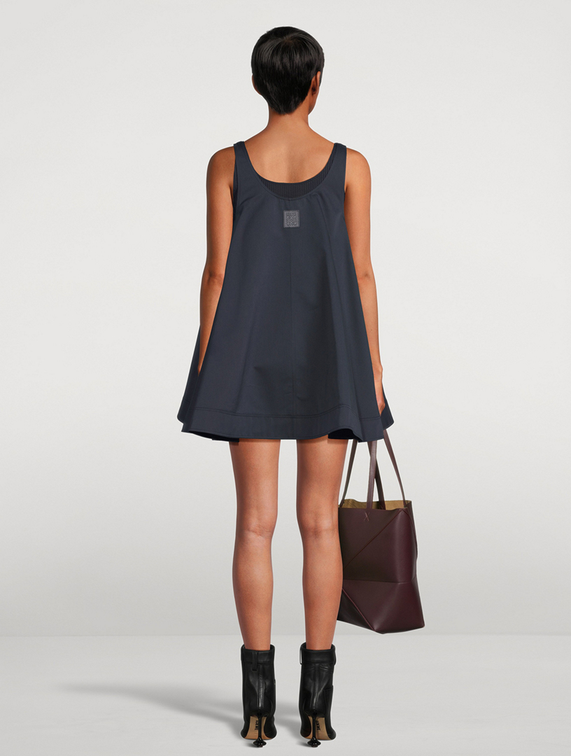 Cotton Silk Trapeze Dress