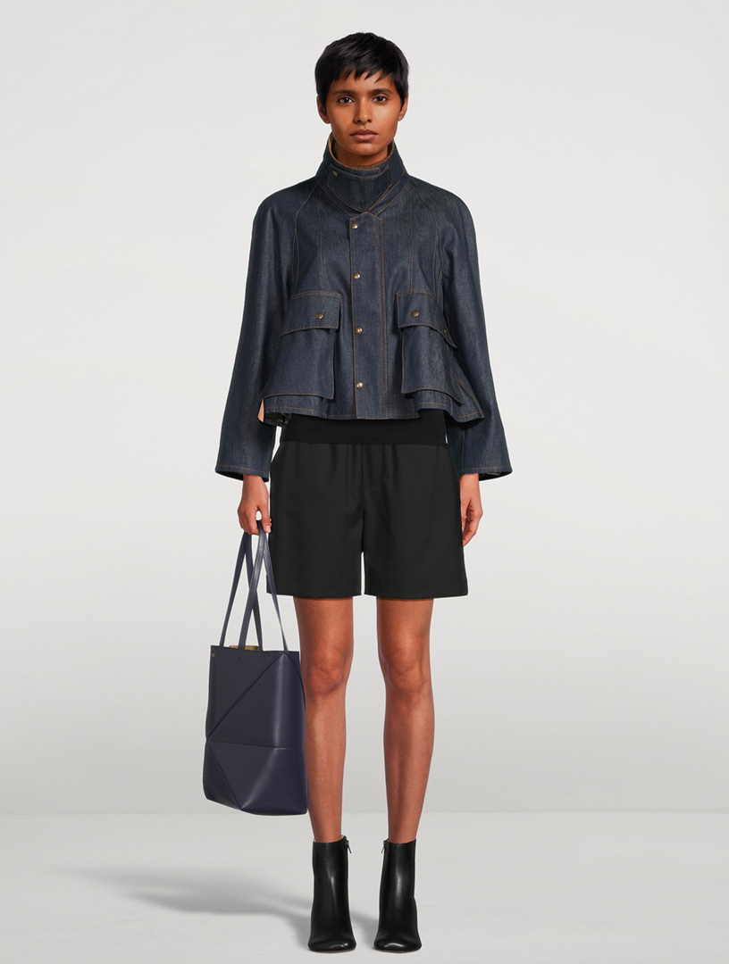 Denim Trapeze Jacket