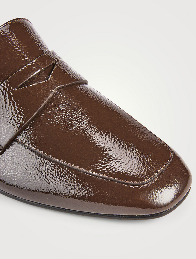 Soft Patent Leather Penny Loafers