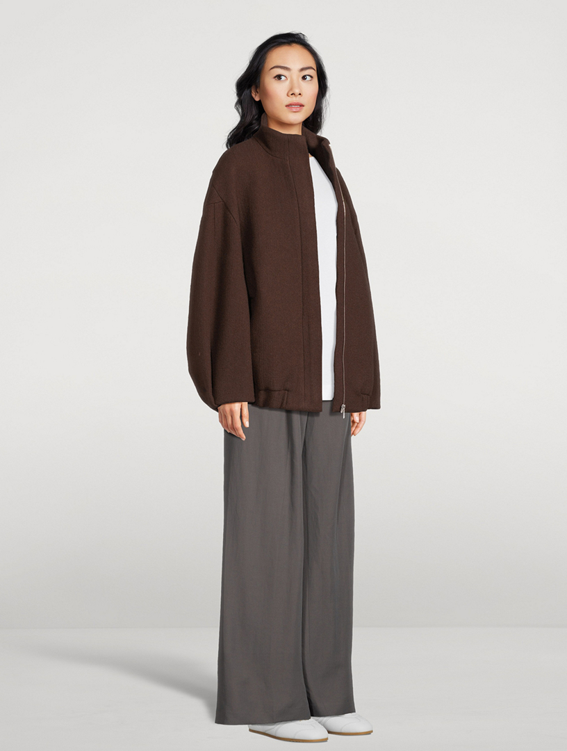 DRIES VAN NOTEN Voles Brushed Wool Jacket | Holt Renfrew