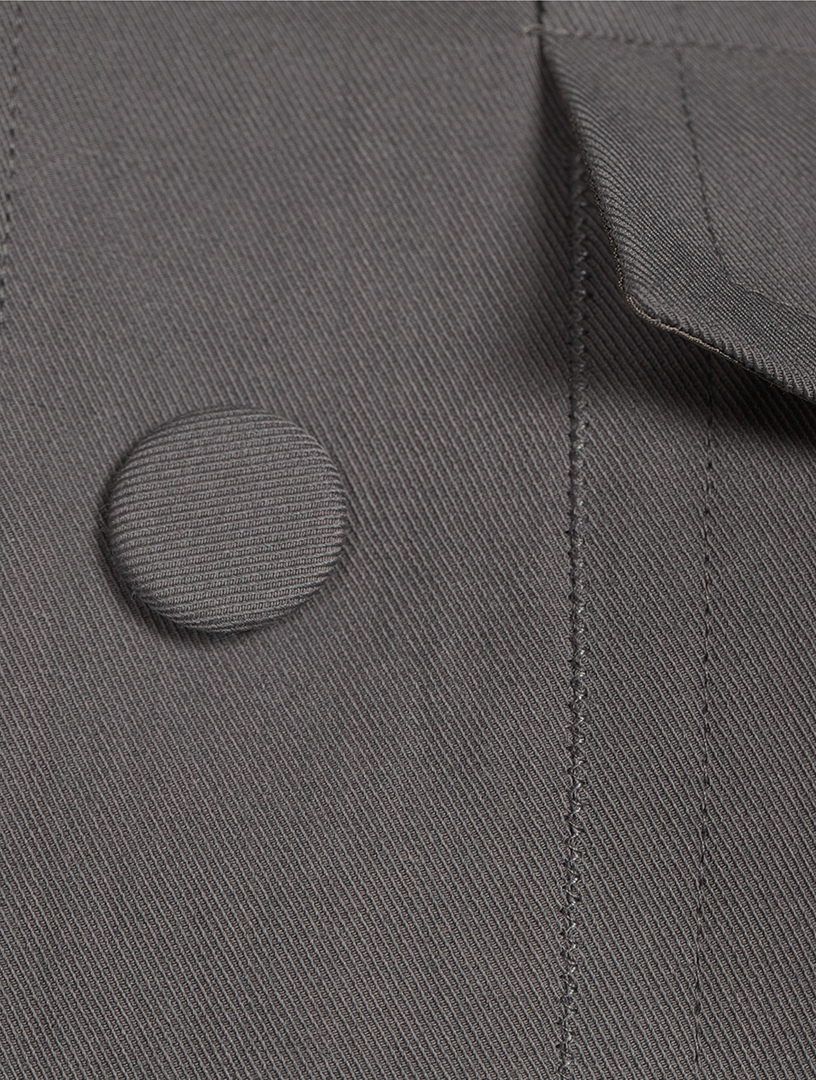 Fitted Gabardine Casual Jacket