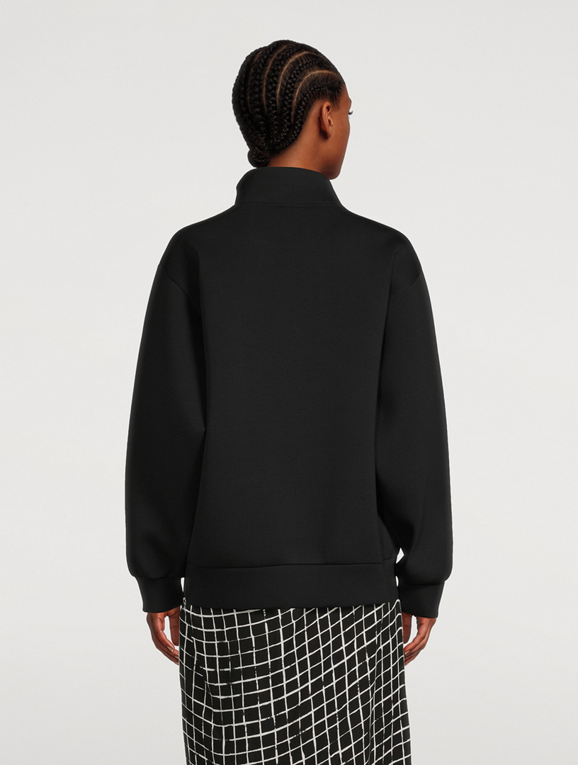 DRIES VAN NOTEN Zip Collar Oversized Sweatshirt | Holt Renfrew