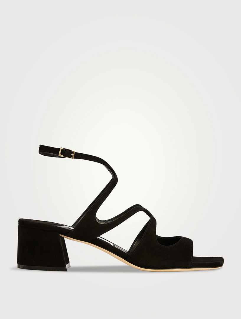 Block heel sandals designer best sale