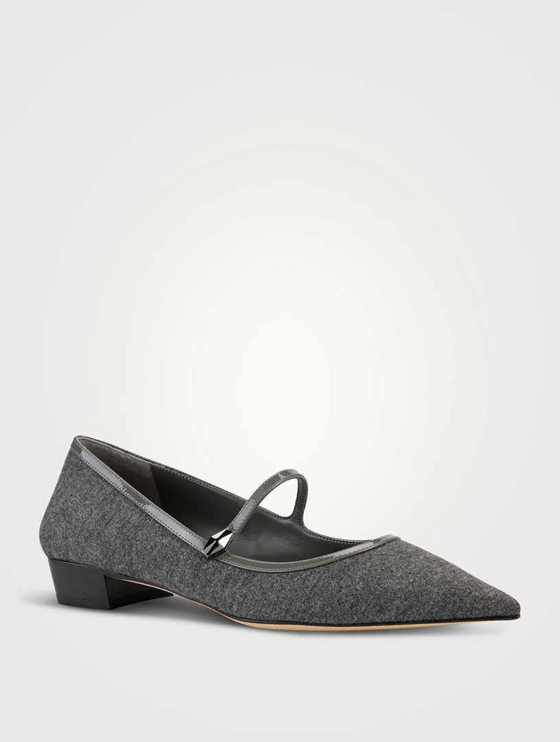 Carolyn Flannel Mary Jane Flats