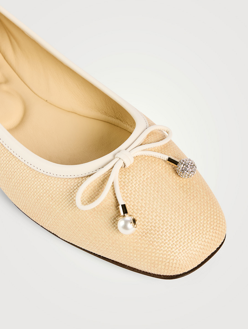Elme Raffia Ballet Flats