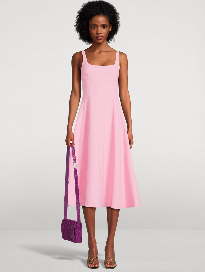 Asia Double Crêpe Midi Dress