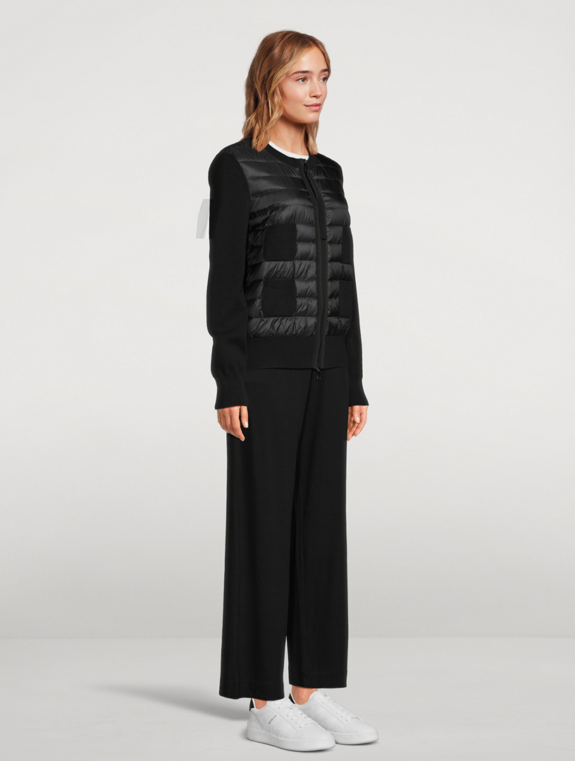 MONCLER Padded Wool Down Cardigan | Holt Renfrew