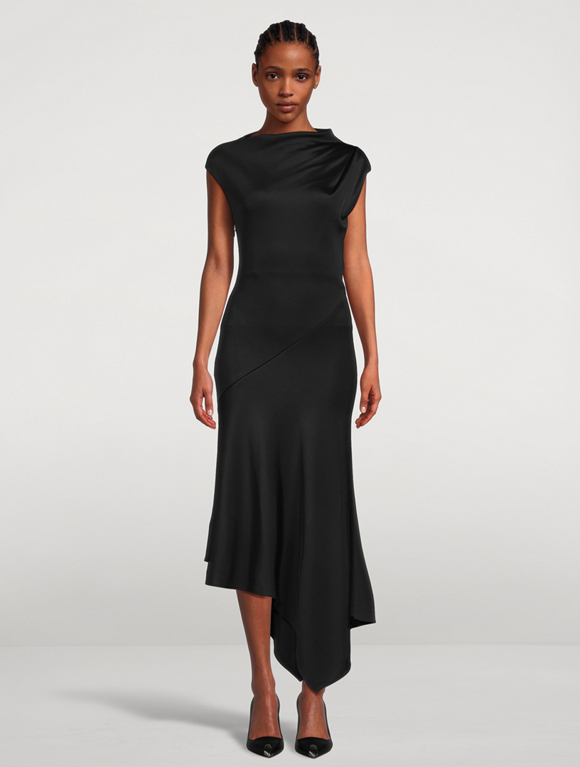 Asymmetric Midi Dress