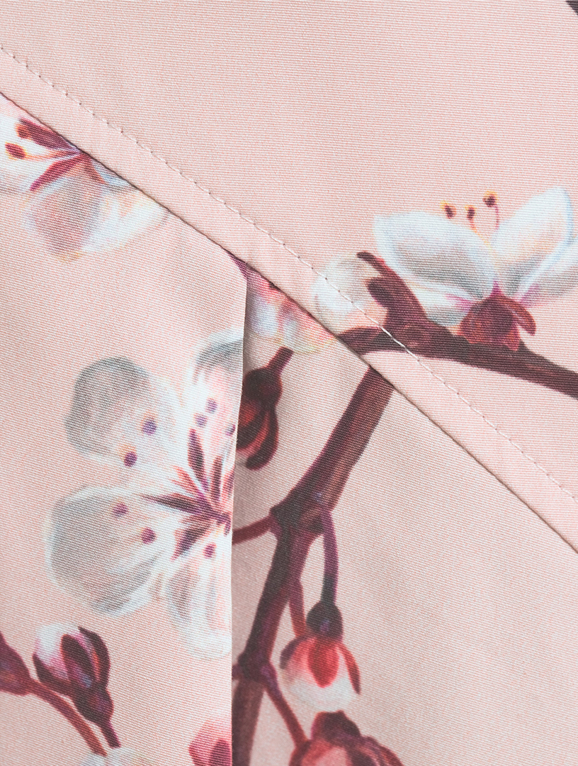 Poplin Midi Skirt Blossom Print