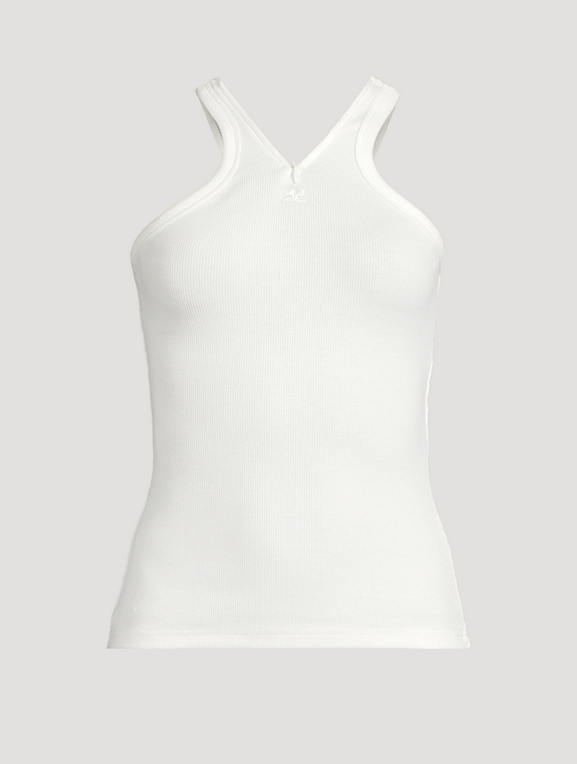 Crisscross Ribbed Tank Top