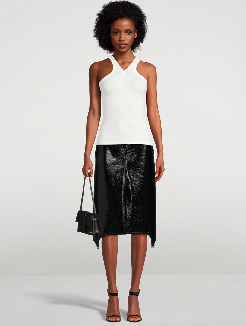 Crisscross Ribbed Tank Top