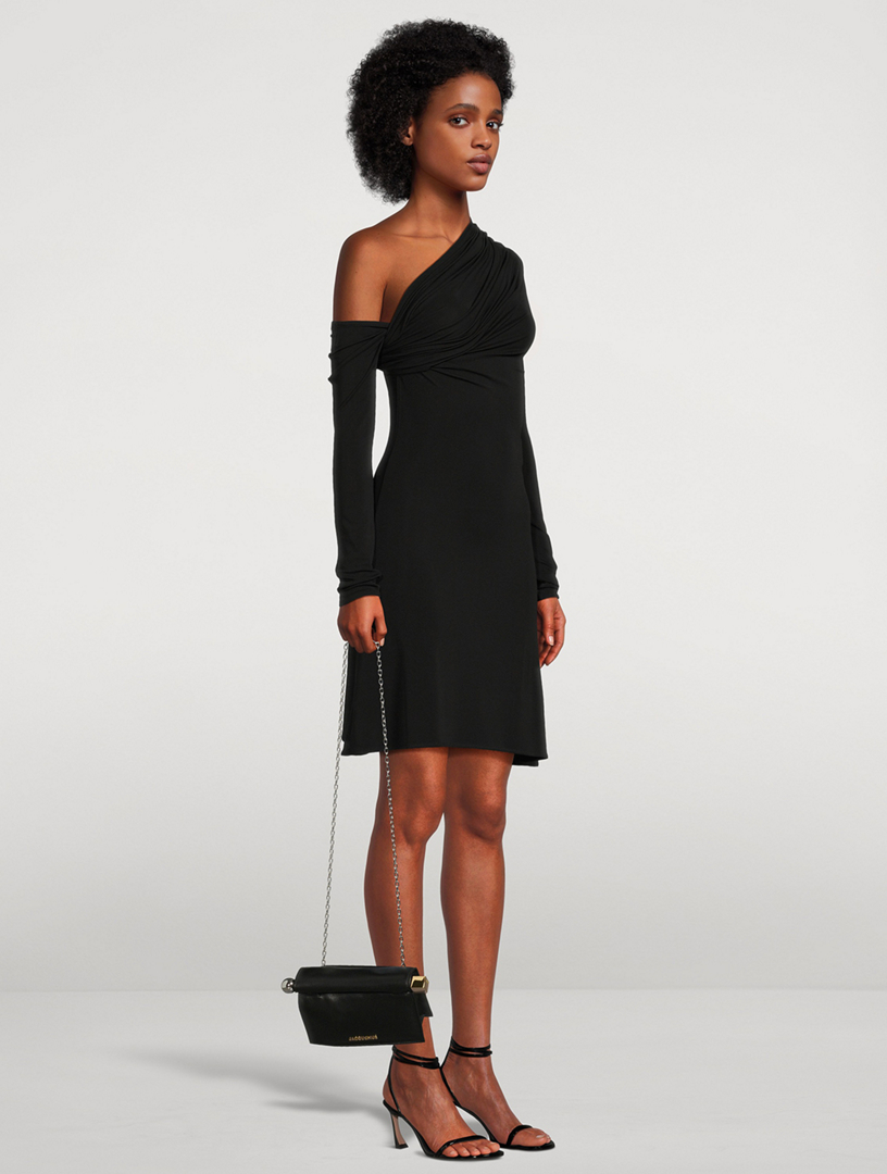 Twist Crêpe Mini Dress