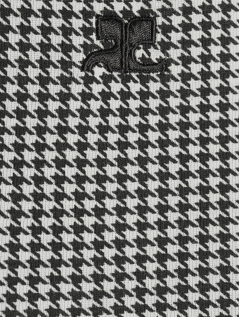 Jersey T-Shirt Houndstooth Print