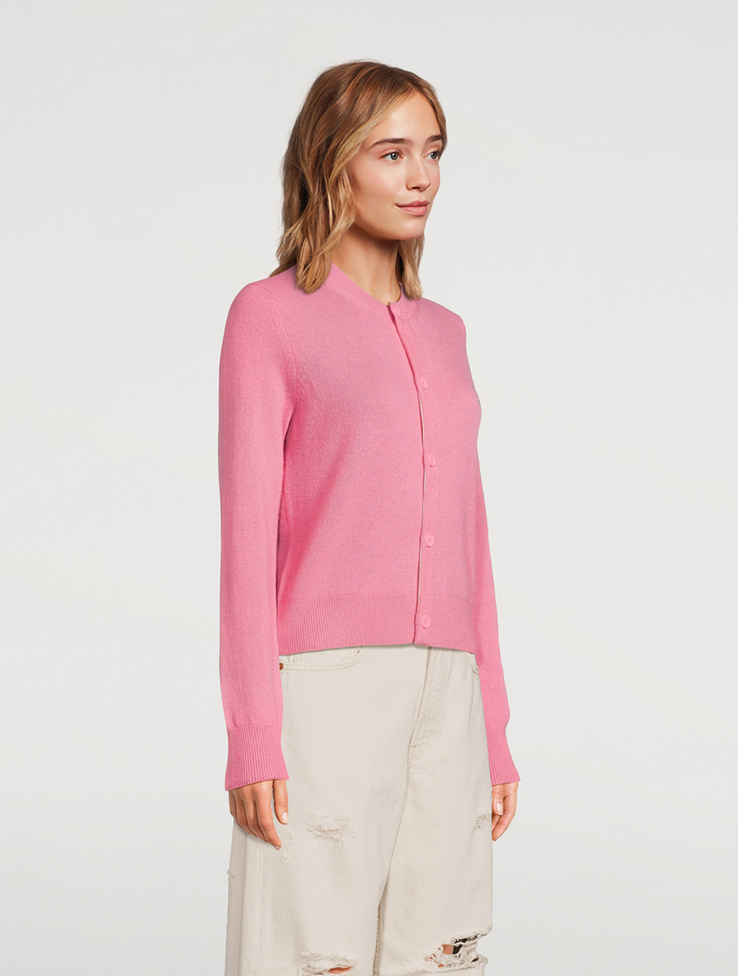 Crystal Face Wool Cardigan