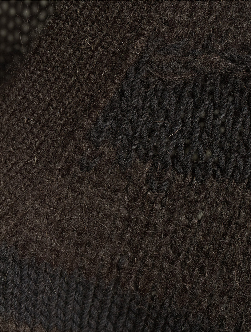 Distressed Stripe Jacquard Cardigan