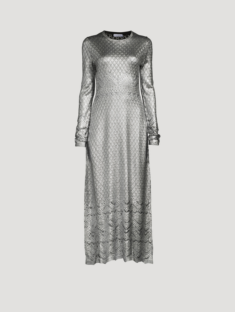 Metallic Lace Dress