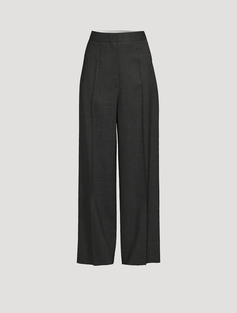 Gordon Wide-Leg Wool Trousers