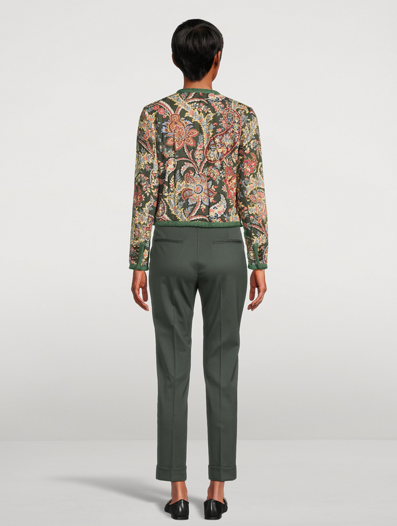 Twill Jacket Paisley Print